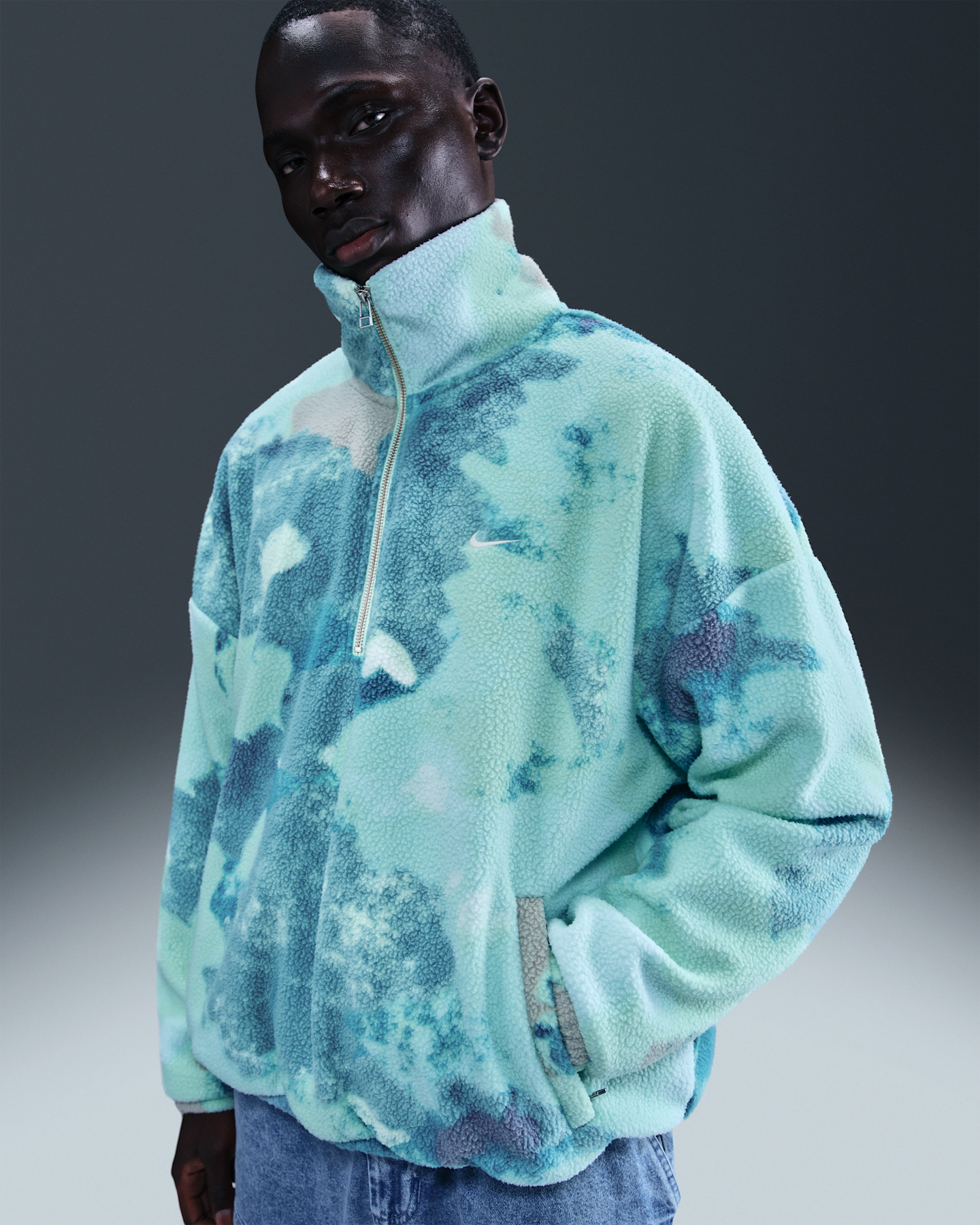 Мужские куртки Nike Men's Therma-FIT Half-Zip Jacket — фото 6