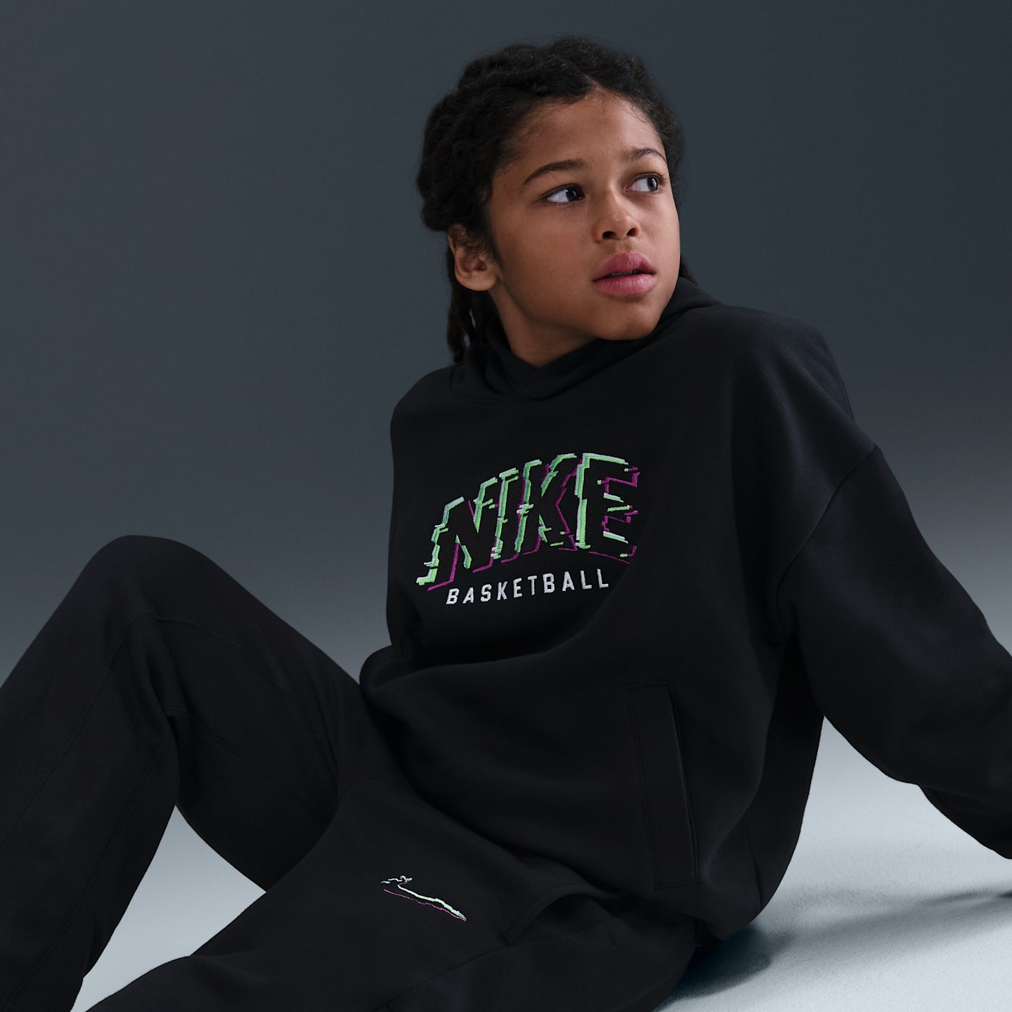 Детские брюки Nike Culture of Basketball Big Kids' Fleece Pants — фото 5