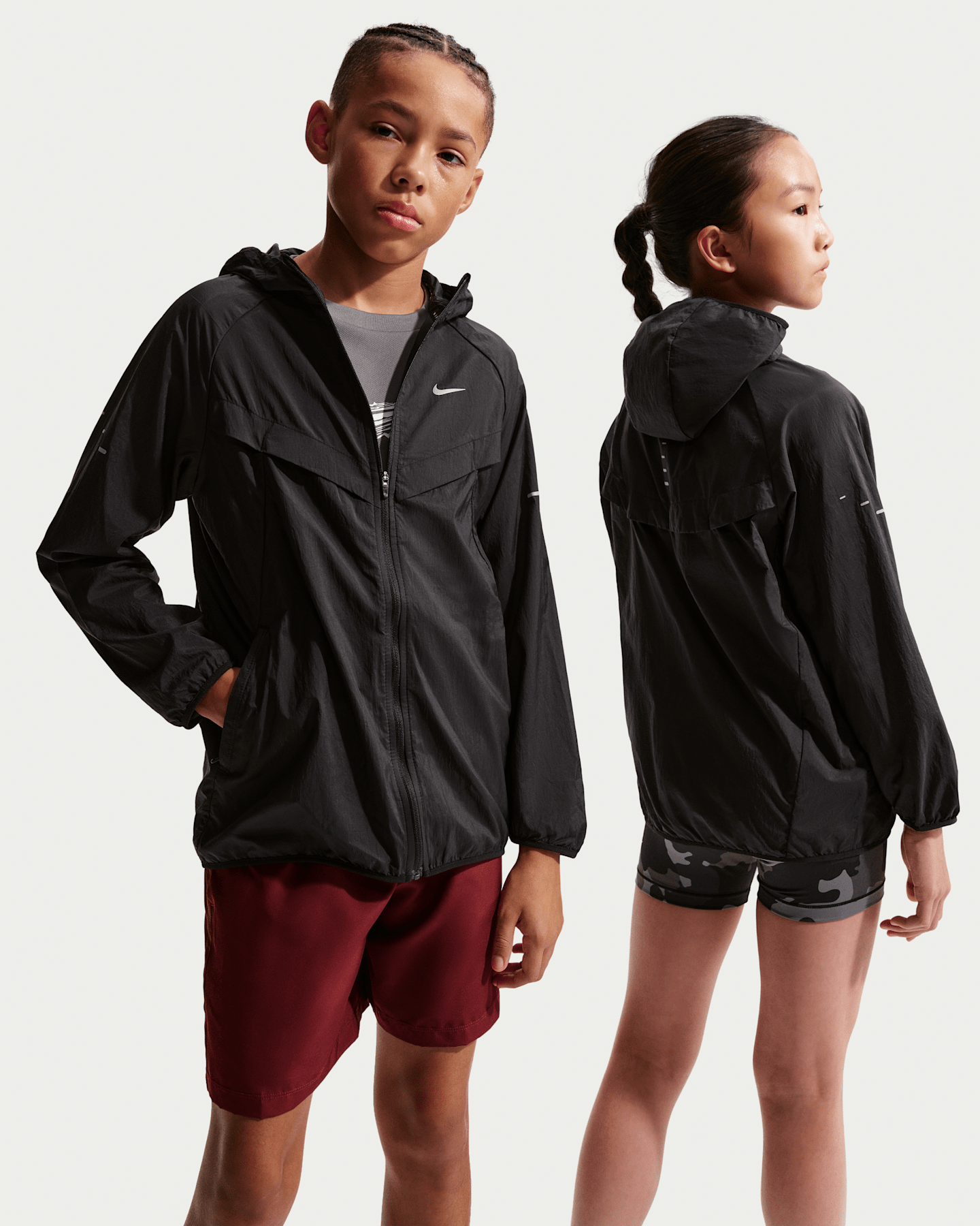 Детские куртки Nike Stride Kids' Repel UV Training Jacket — фото 8