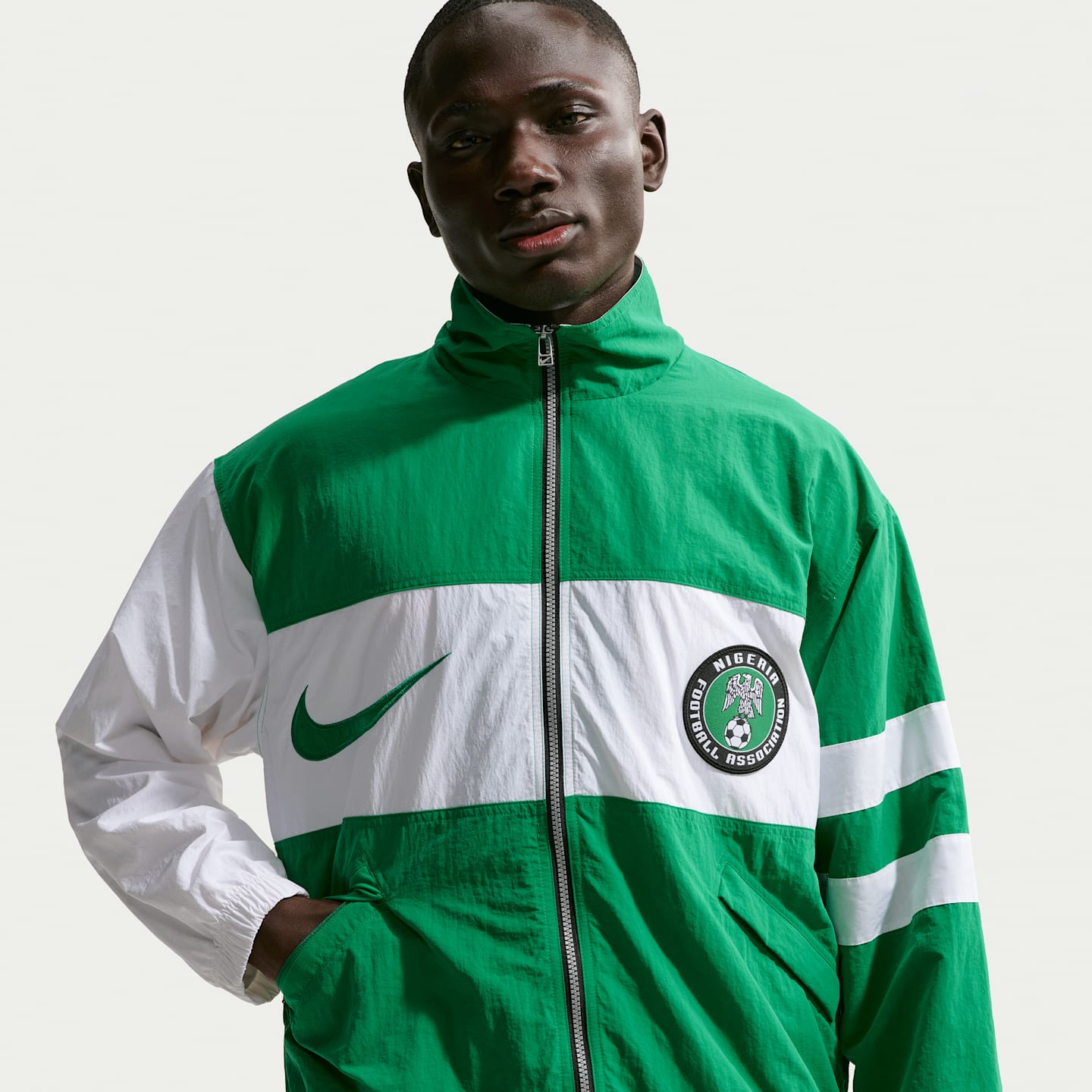 Мужские куртки Nike Nigeria 1996 Reissue Men's Nike Soccer Replica Track Jacket