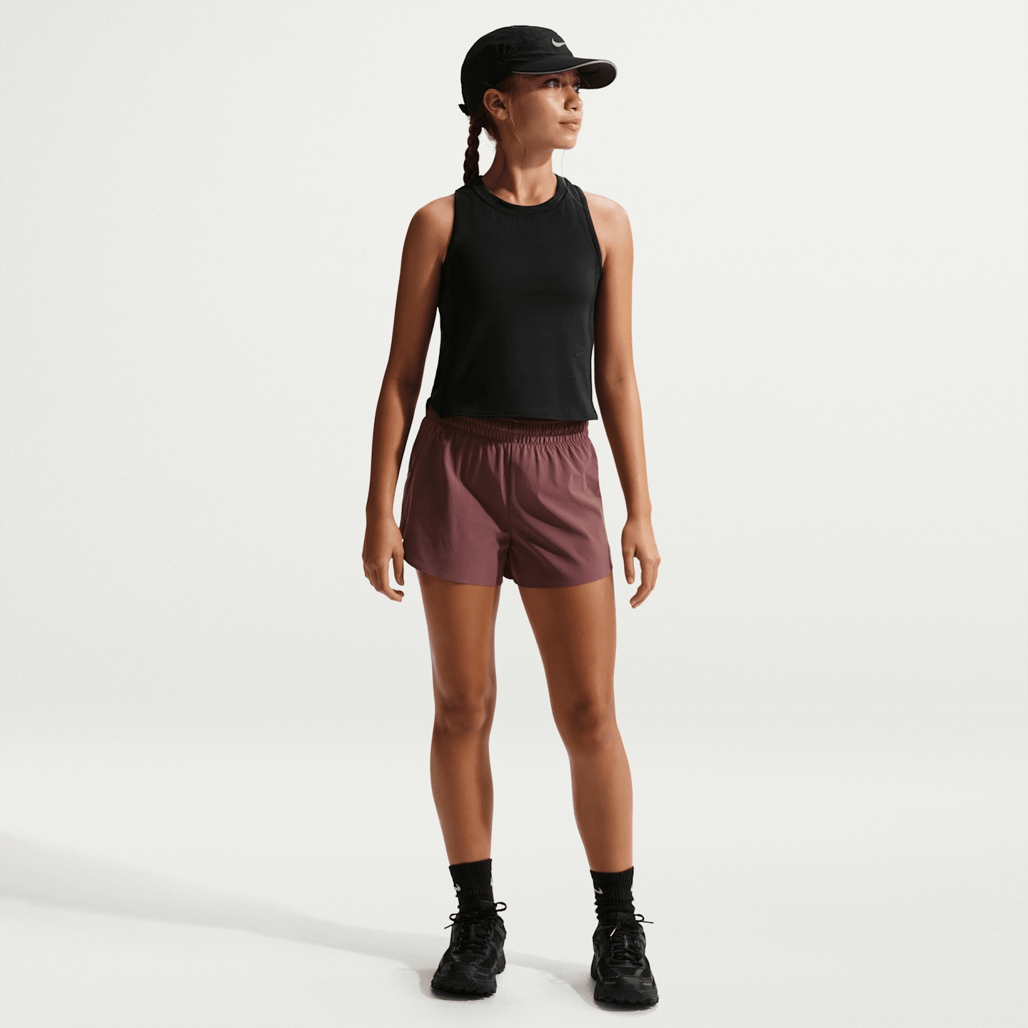 Детские топы Nike MAVN Girls' Dri-FIT Knit Tank Top — фото 4