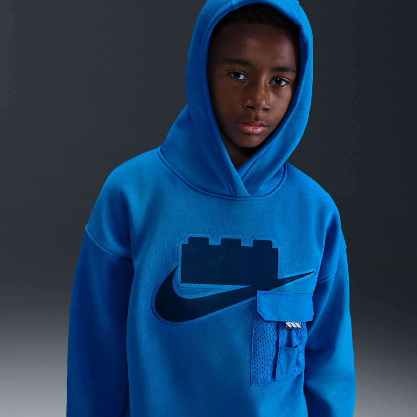 Детские худи Nike x LEGO® Collection Big Kids' Oversized Pullover — фото 3