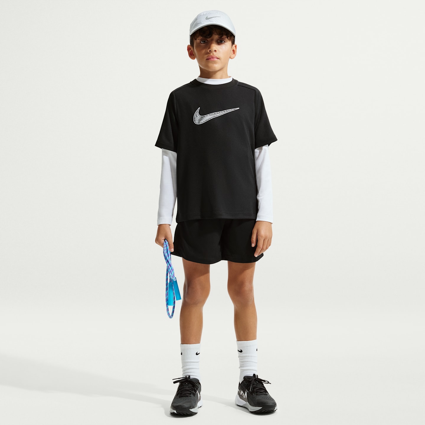 Детские топы Nike Multi Big Kids' (Boys') Dri-FIT Short-Sleeve Training Top — фото 4