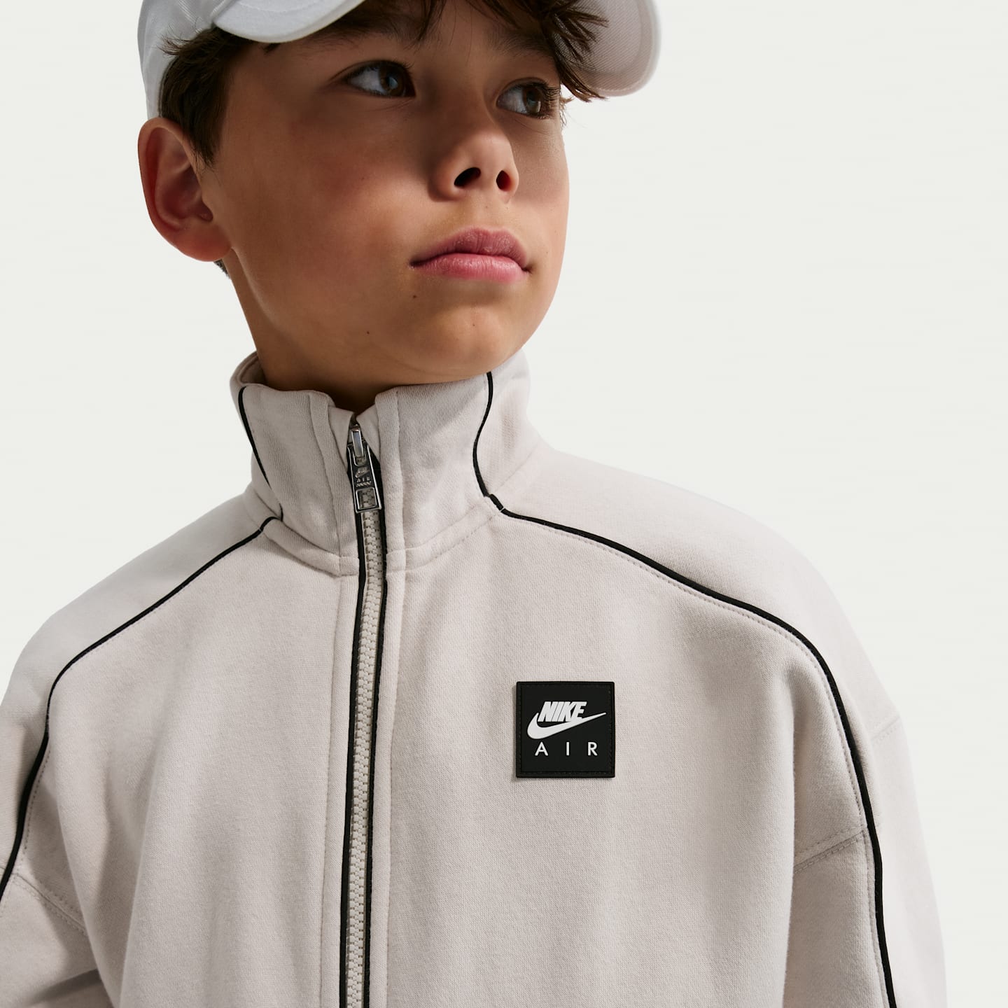 Детские куртки Nike Air Big Kids' Fleece Track Jacket — фото 3