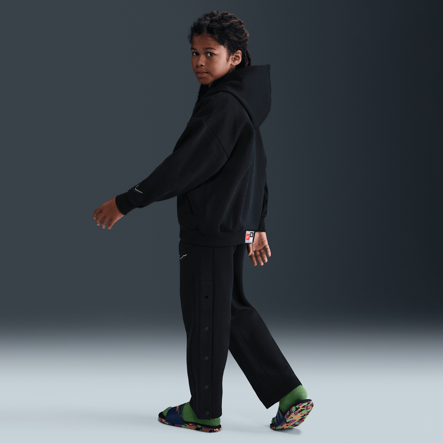 Детские брюки Nike Culture of Basketball Big Kids' Fleece Pants — фото 4