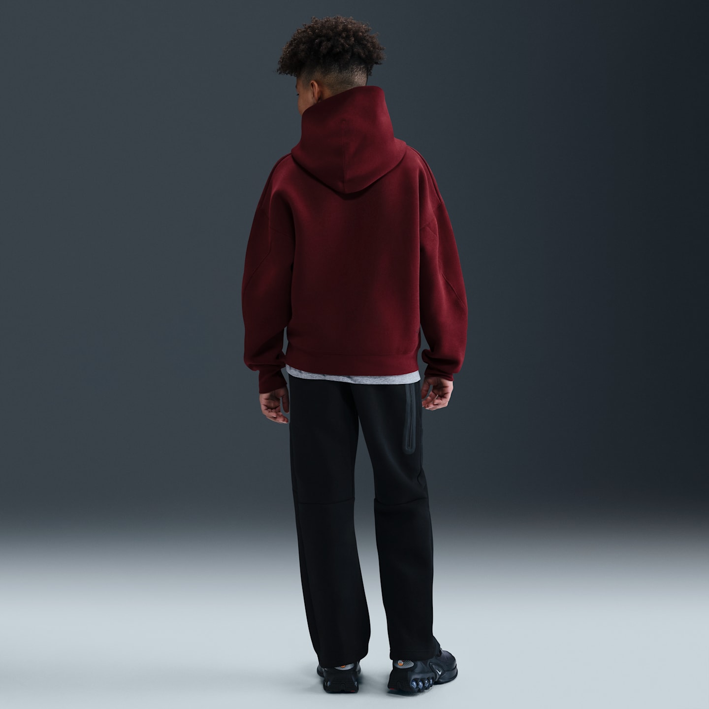 Детские брюки Nike Sportswear Tech Fleece Big Kids' (Boys') Open-Hem Pants — фото 6