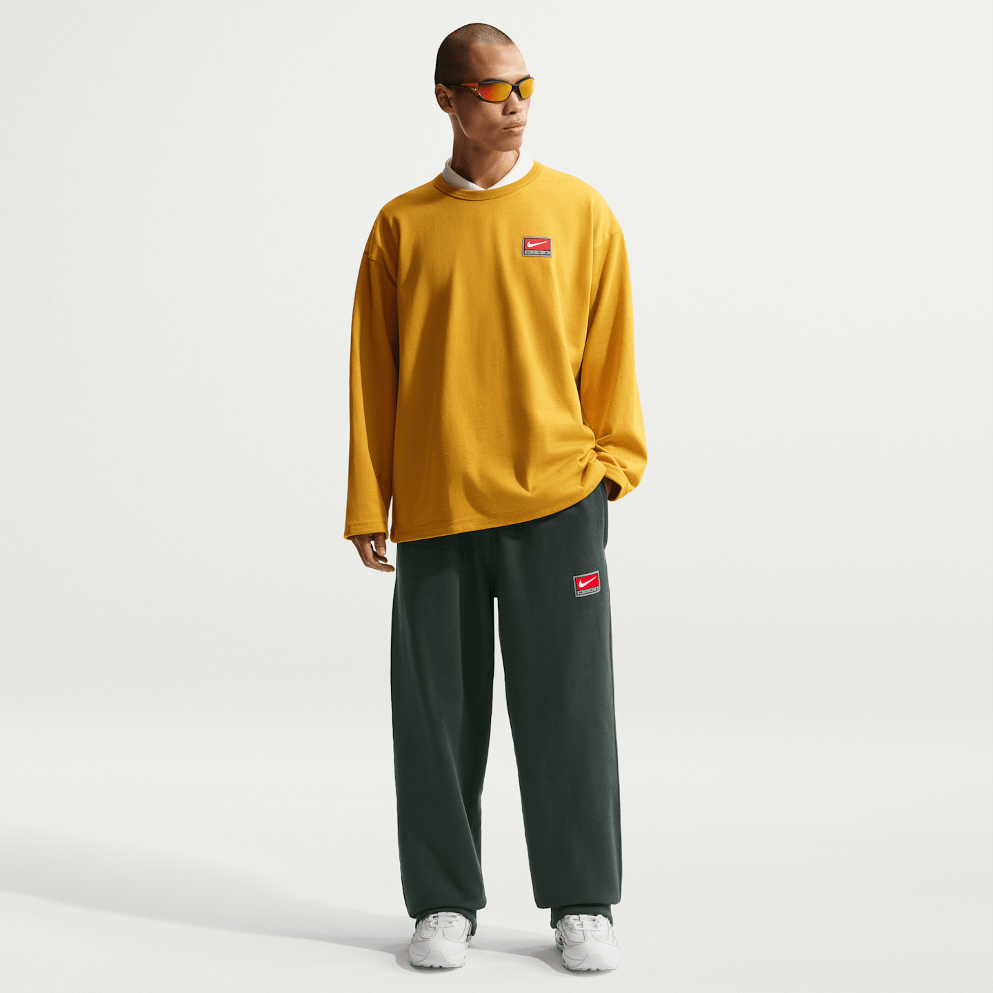 Мужские брюки Nike Solo Swoosh Men's Fleece Open-Hem Pants