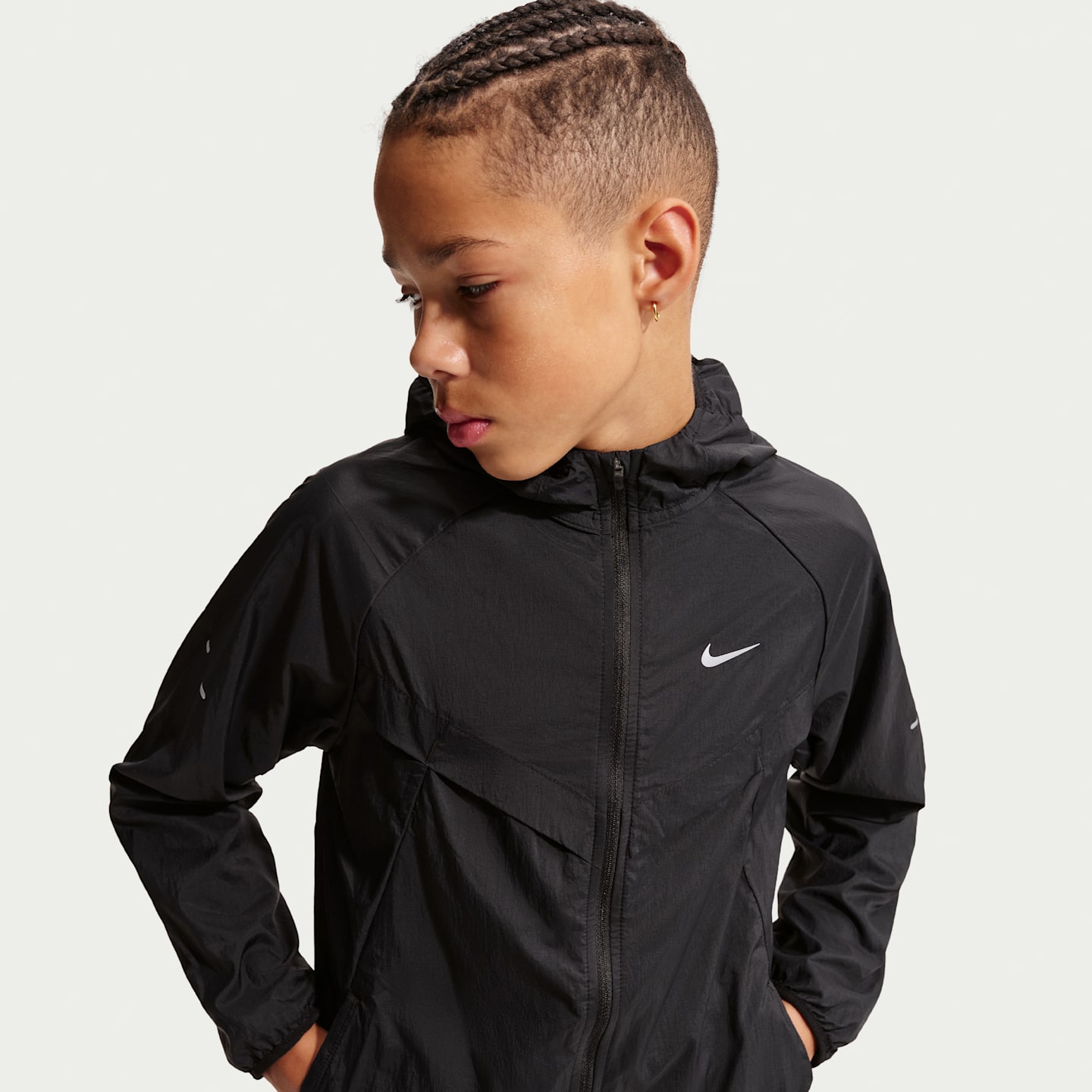 Детские куртки Nike Stride Kids' Repel UV Training Jacket — фото 3