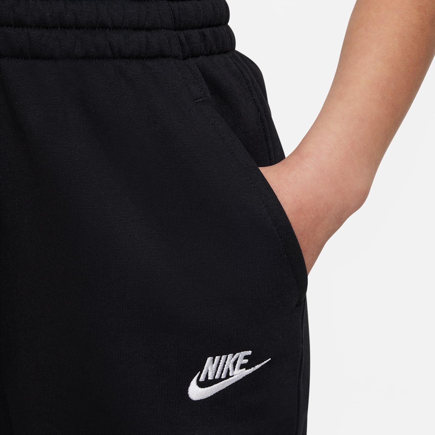 Детские брюки Nike Sportswear Club Fleece Big Kids' (Girls') High-Waisted Fitted Pants — фото 4