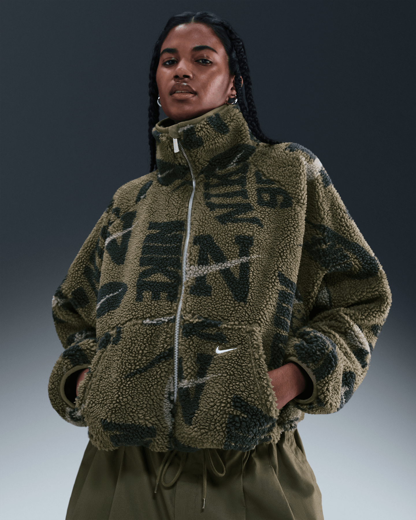 Женские куртки Nike Sportswear Women's High-Pile Fleece Jacket — фото 6