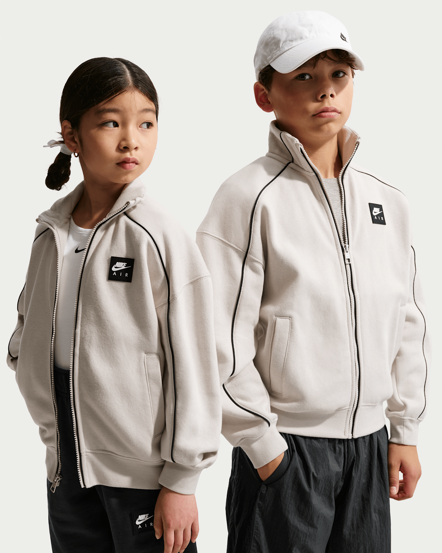 Детские куртки Nike Air Big Kids' Fleece Track Jacket — фото 8