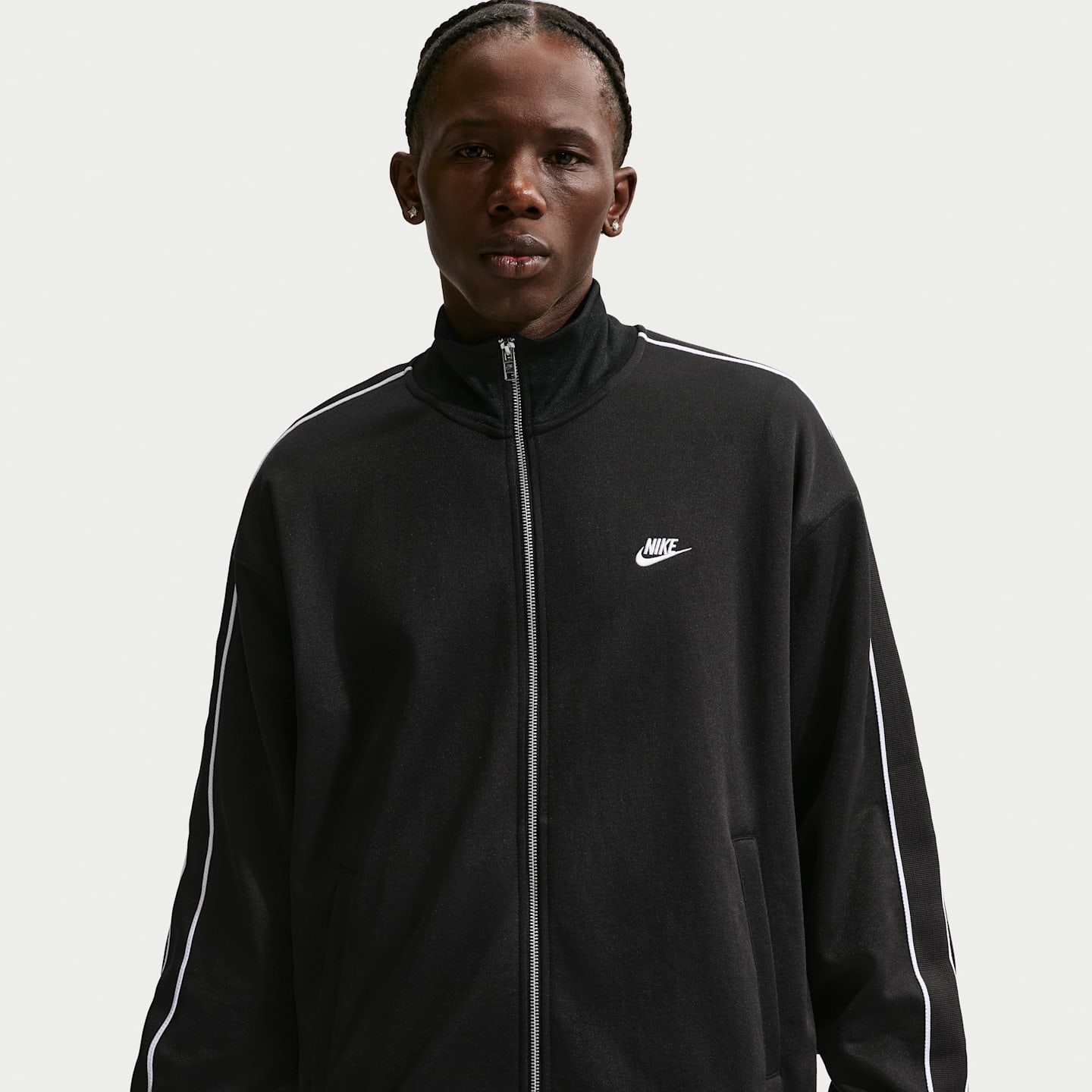 Мужские куртки Nike Sportswear Club Men's Oversized Knit Track Jacket — фото 1