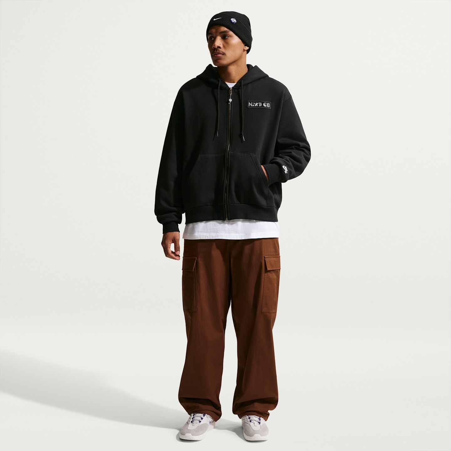 Мужские худи Nike SB Fleece Full-Zip Skate — фото 4