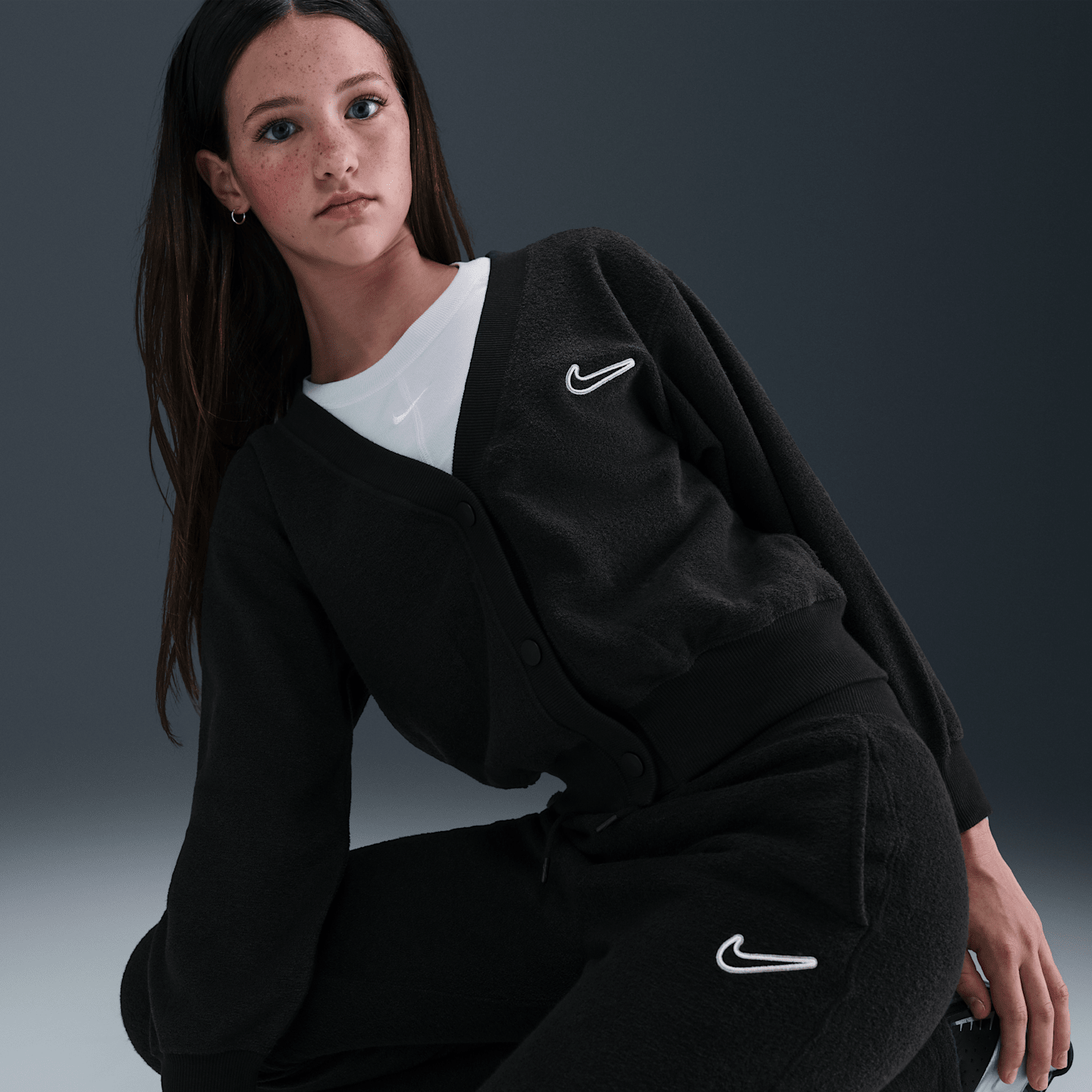 Детские брюки Nike Sportswear Big Kids' (Girls') Fleece Pants — фото 5