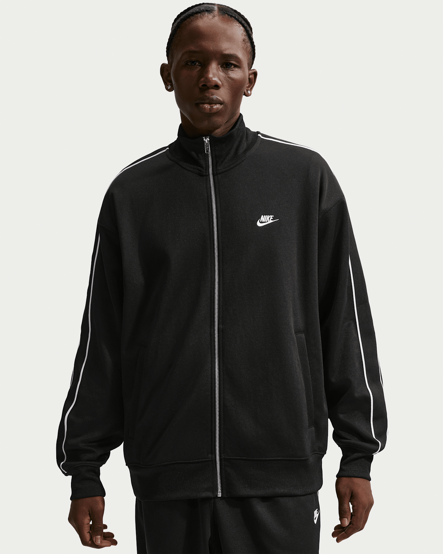Мужские куртки Nike Sportswear Club Men's Oversized Knit Track Jacket — фото 6