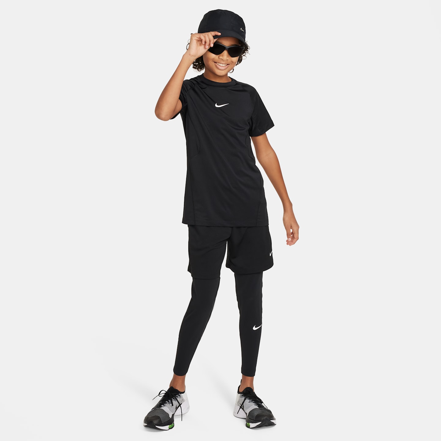 Детские топы Nike Pro Big Kids' (Boys') Dri-FIT Short-Sleeve Top — фото 5