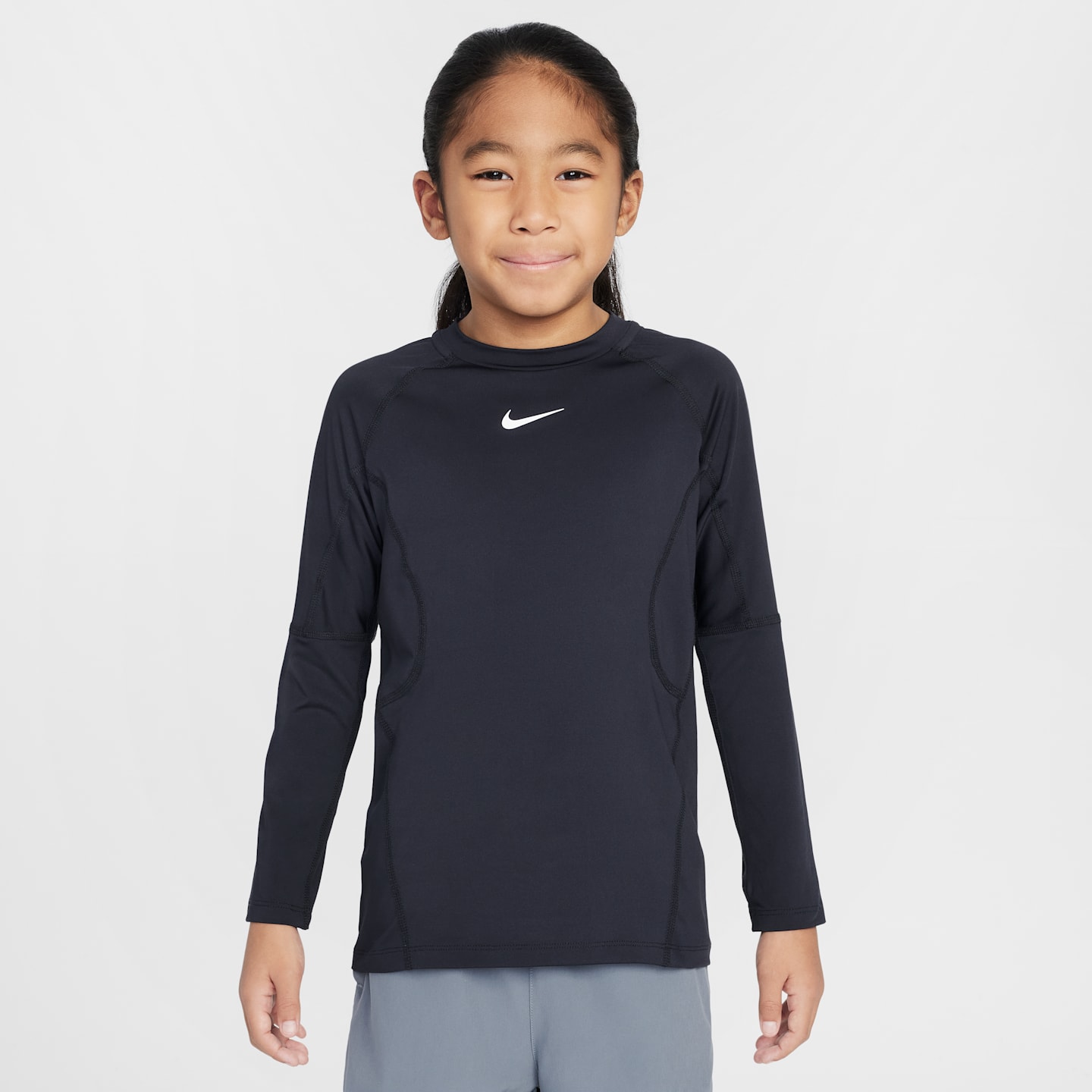 Детские топы Nike Pro Big Kids' (Boys') Dri-FIT Long-Sleeve Top