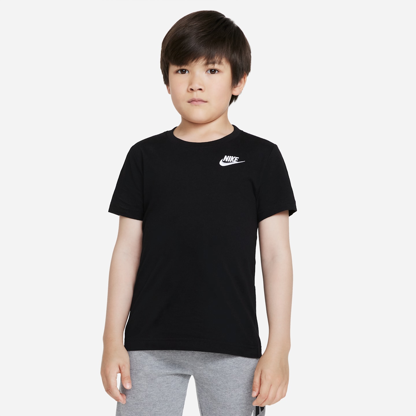 Детские футболки Nike Sportswear Little Kids' Embroidered Futura T-Shirt — фото 1