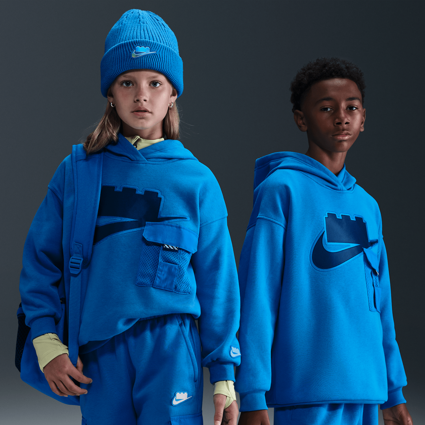 Детские худи Nike x LEGO® Collection Big Kids' Oversized Pullover — фото 1