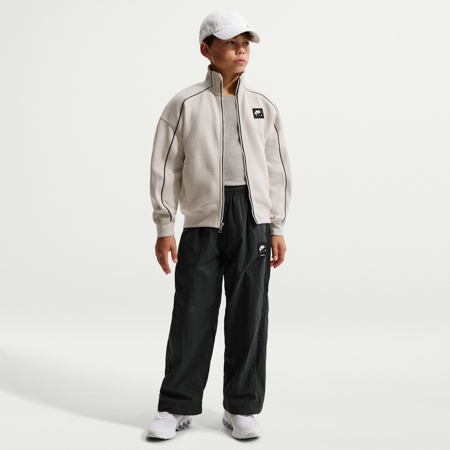 Детские куртки Nike Air Big Kids' Fleece Track Jacket — фото 7