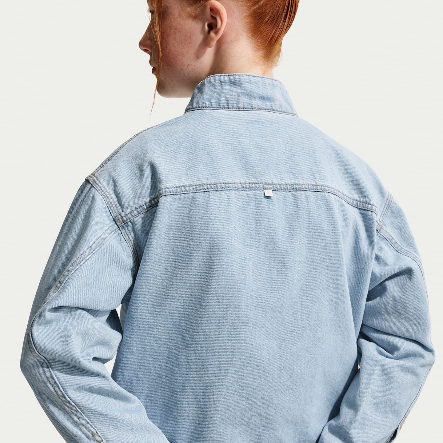 Детские куртки Nike Sportswear Collection Windrunner Big Kids' Denim Jacket — фото 2