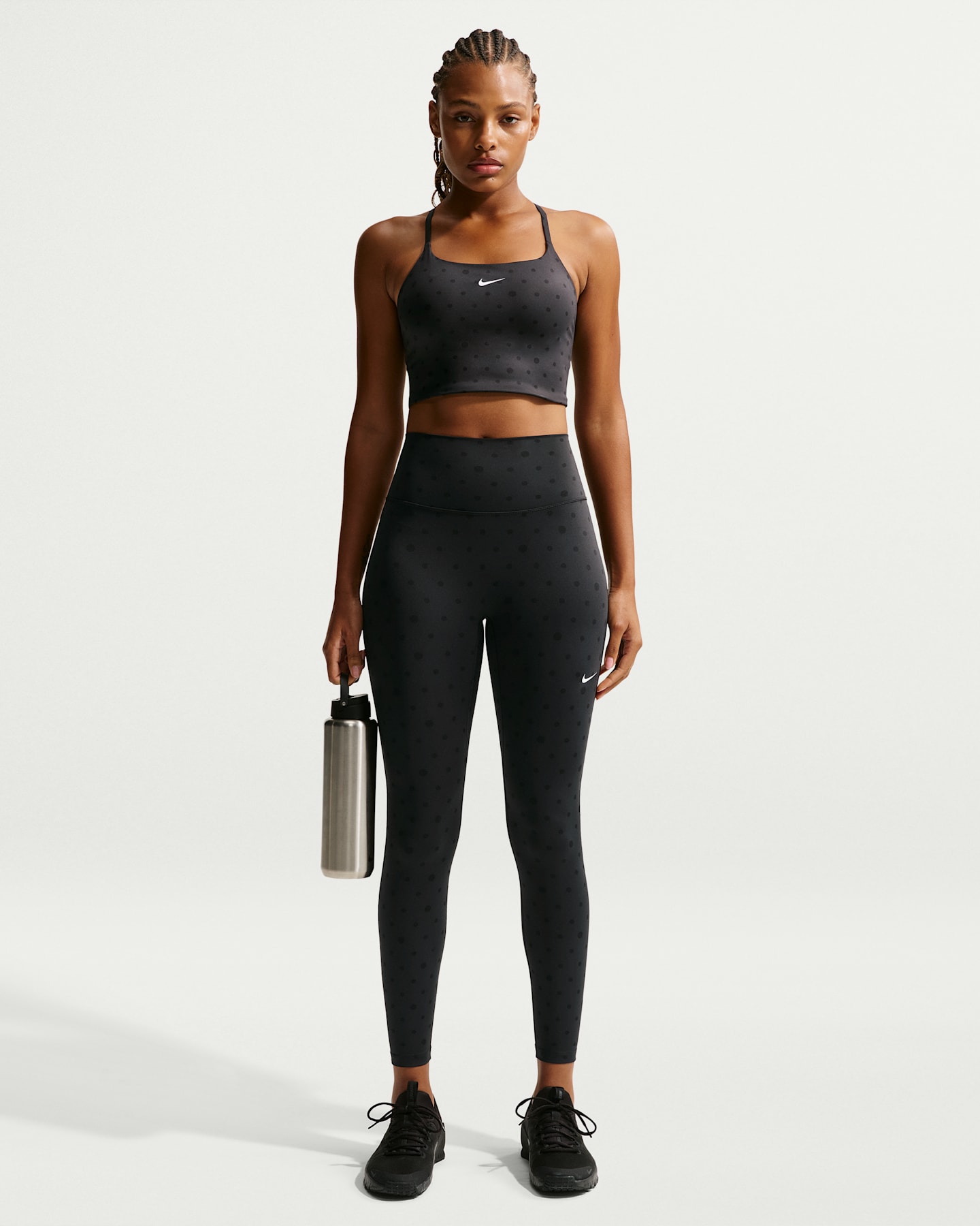 Женские леггинсы Nike One Women's High-Waisted 7/8 Printed Leggings — фото 7