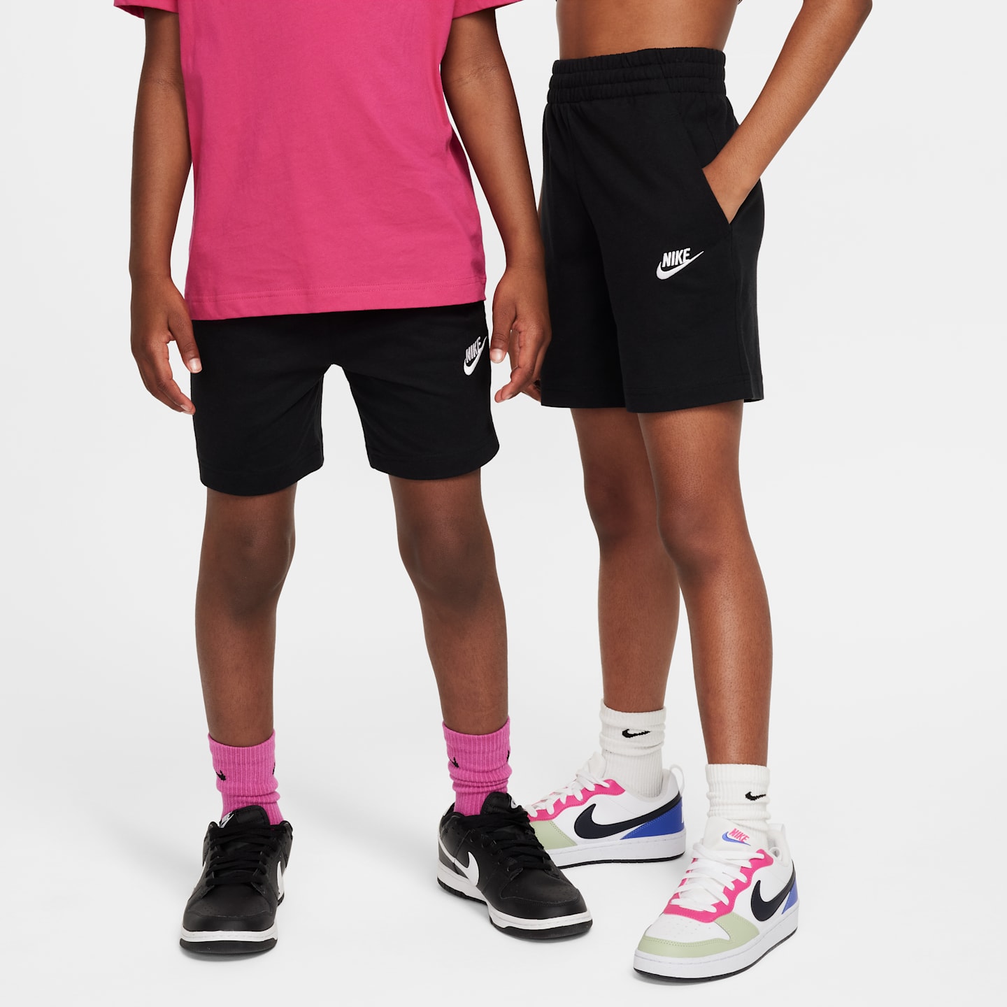 Детские шорты Nike Sportswear Club Big Kids' 6" Knit Shorts — фото 1