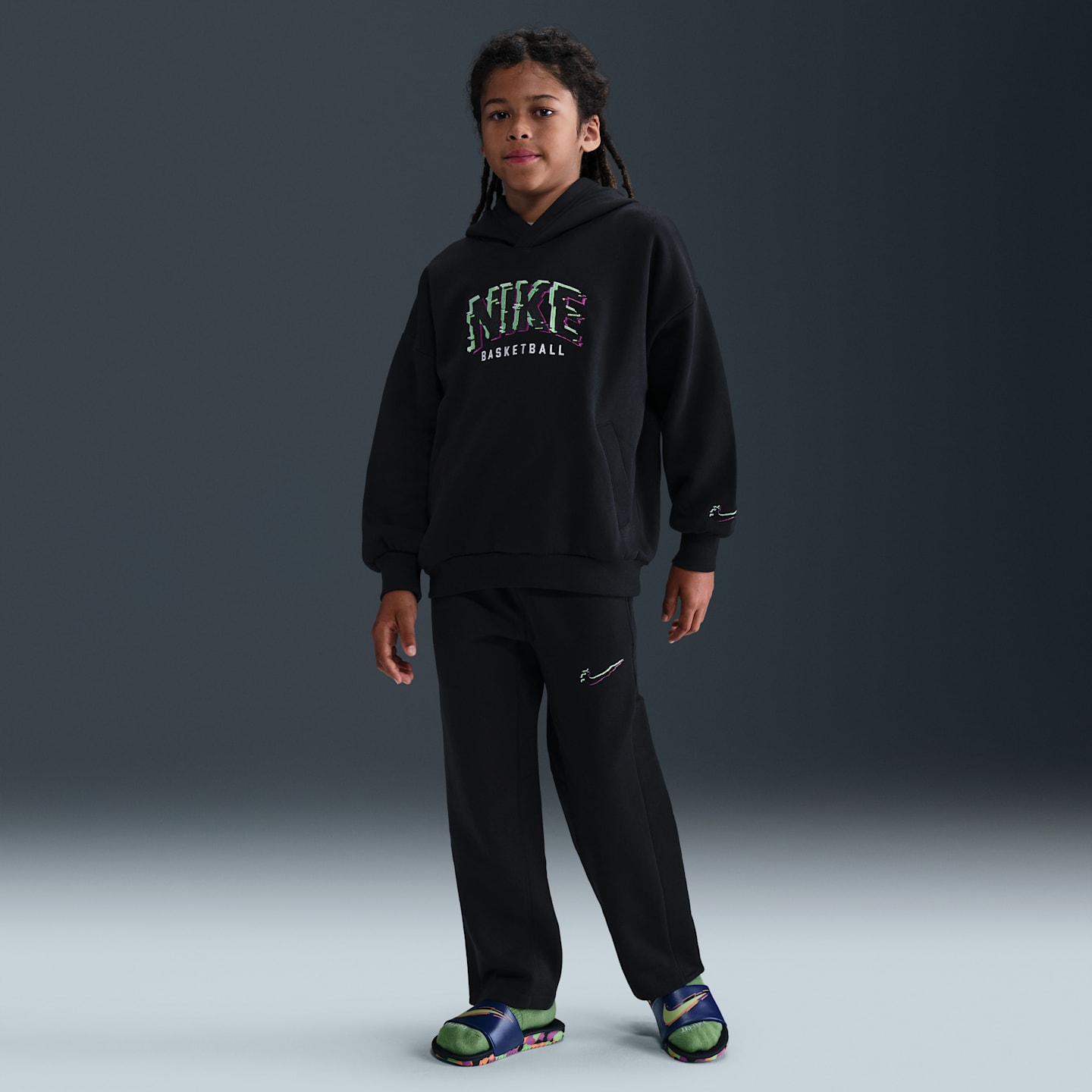 Детские брюки Nike Culture of Basketball Big Kids' Fleece Pants — фото 1