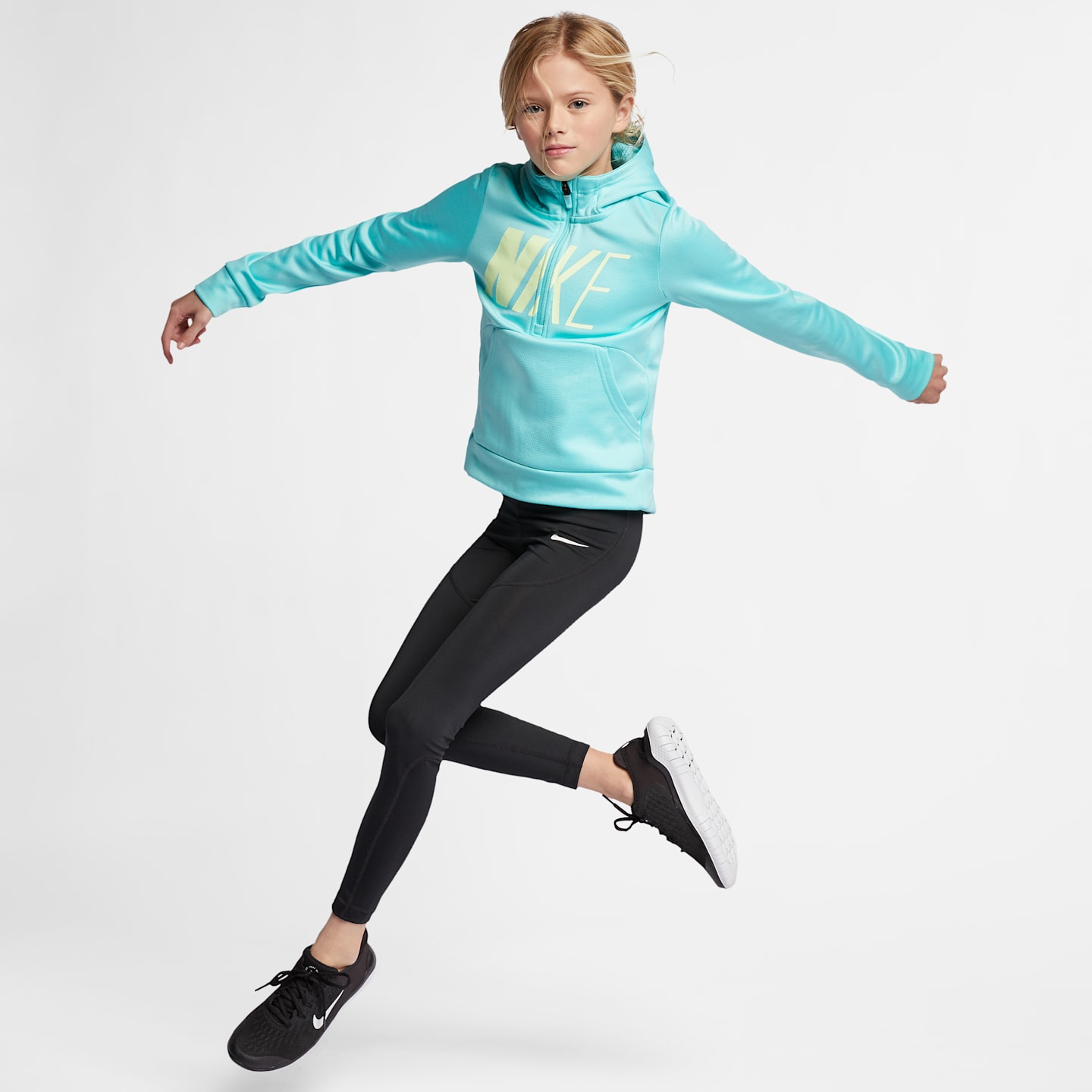 Детские брюки Nike Pro Big Kids' (Girls') Tights — фото 5