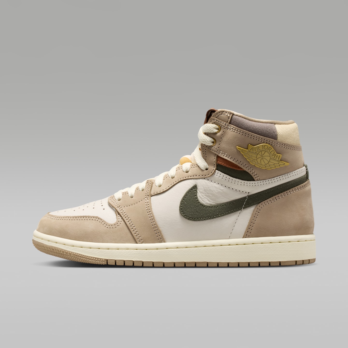 Женские кроссовки Jordan Air Jordan 1 High OG "Khaki" Women's Shoes — фото 1