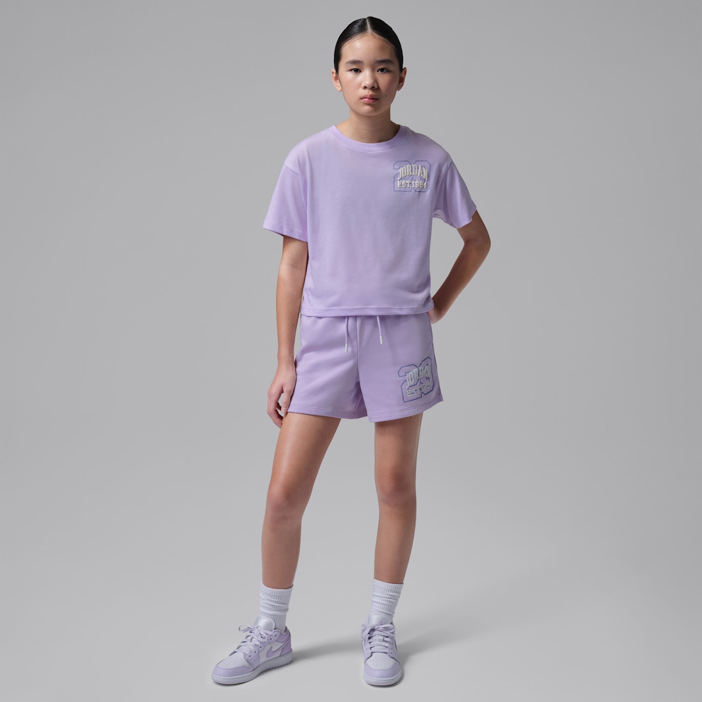 Детские футболки Jordan Big Kids' Secret Garden Collegiate T-Shirt — фото 6
