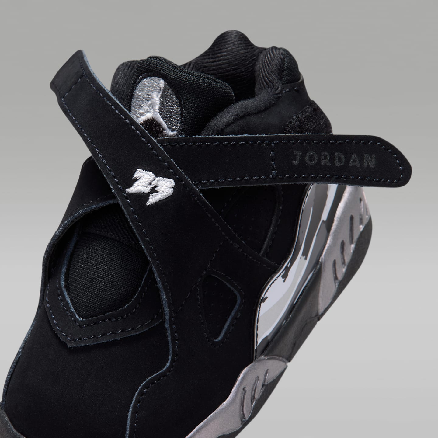 Детские кроссовки Jordan 8 Retro "Chrome" Baby/Toddler Shoes — фото 8