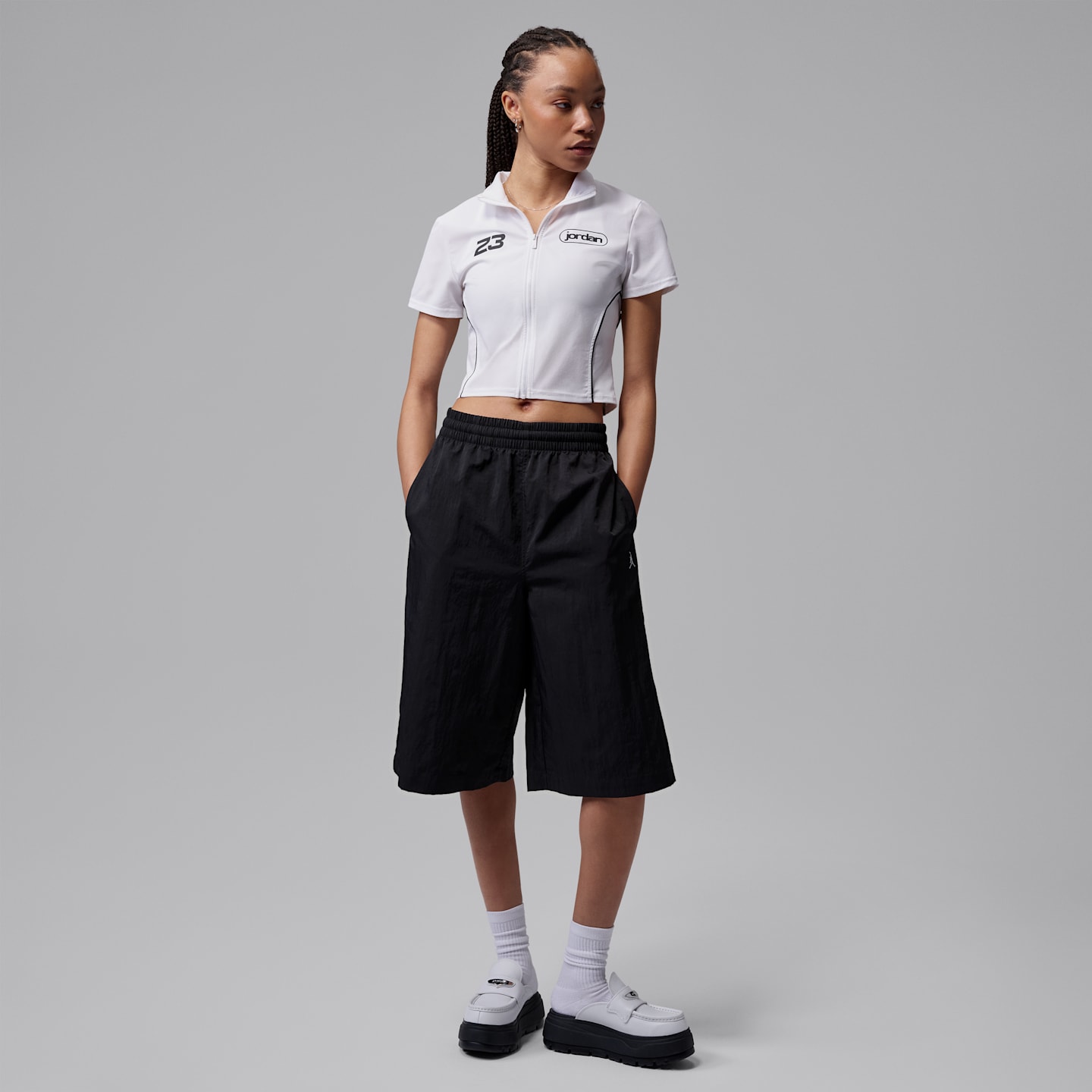 Женские шорты Jordan Brooklyn Women's Woven Big Shorts — фото 7
