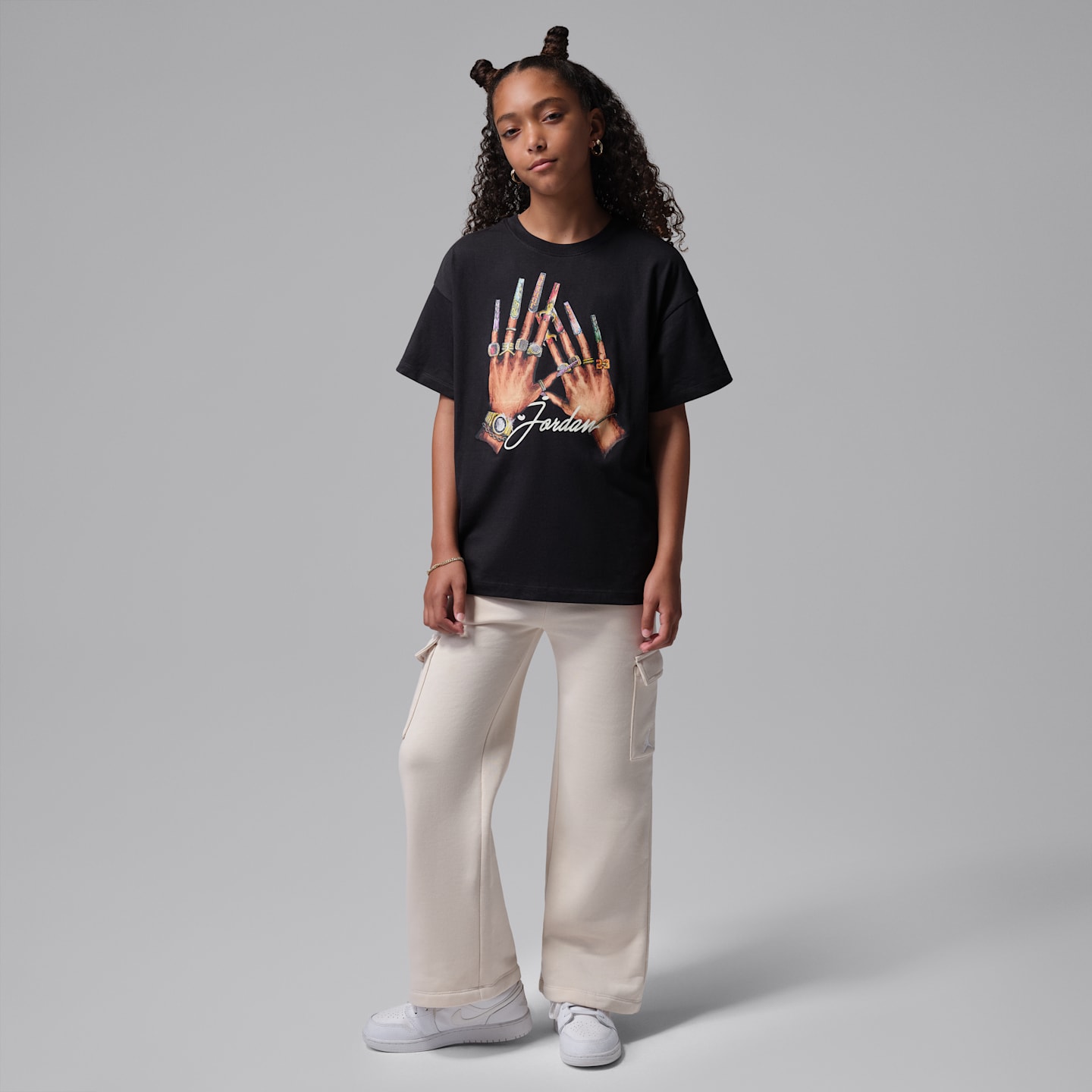 Детские футболки Jordan Big Kids' Nails T-Shirt — фото 6