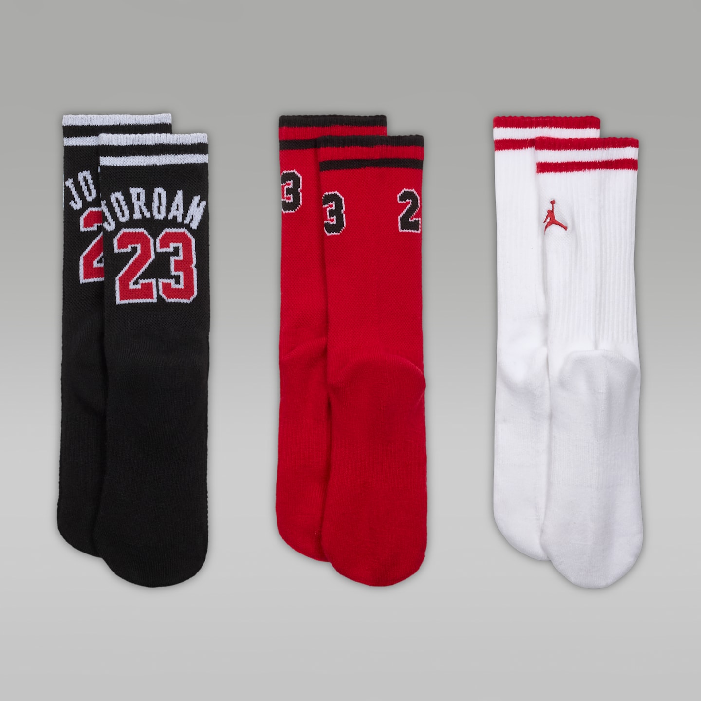 Детские носки Jordan Kids' Varsity Jersey Crew Socks (3 Pairs) — фото 2