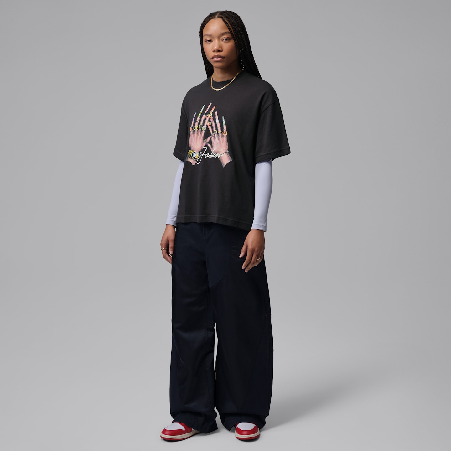 Женские футболки Jordan Women's Graphic Girlfriend T-Shirt — фото 6