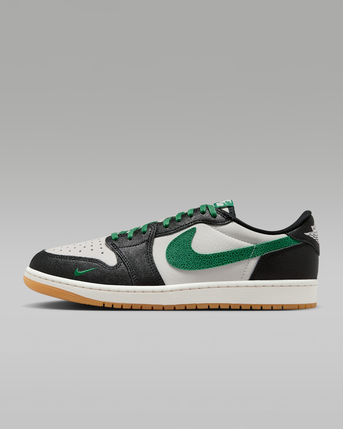 Детские кроссовки Jordan Air Jordan 1 Retro Low OG "Phantom and Pine Green" Big Kids' Shoes — фото 10