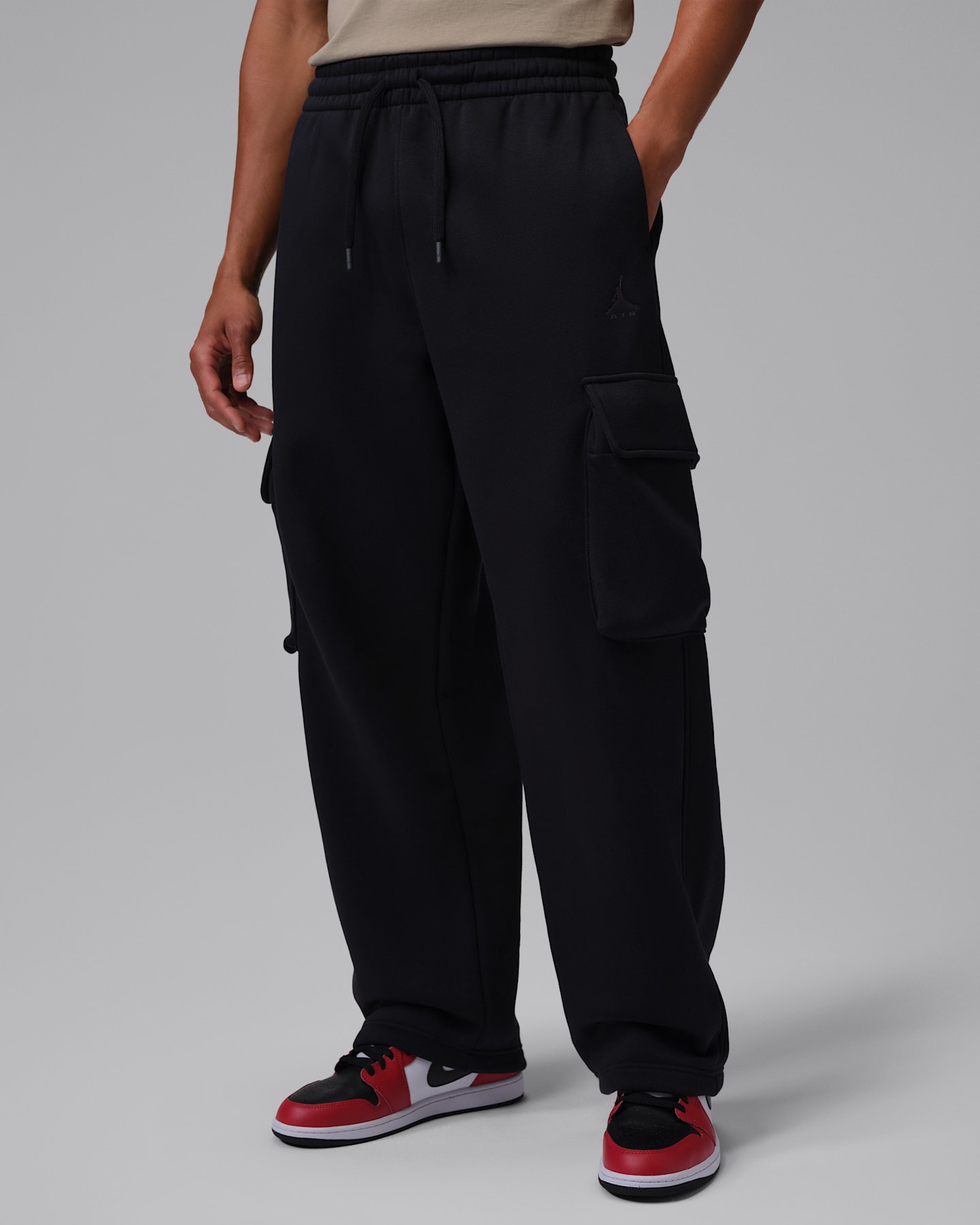 Мужские брюки Jordan Brooklyn Men's Oversized Fleece Cargo Pants — фото 7