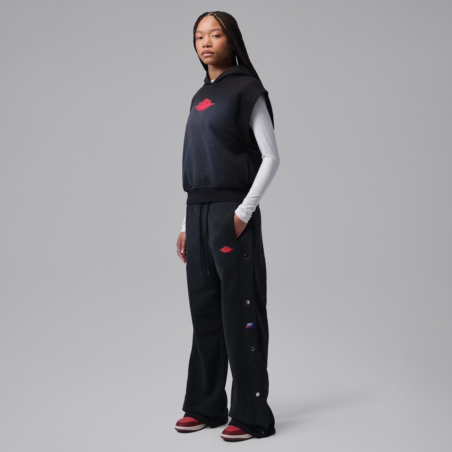 Женские брюки Jordan Flight Fleece Women's French Terry Snap Pants — фото 5