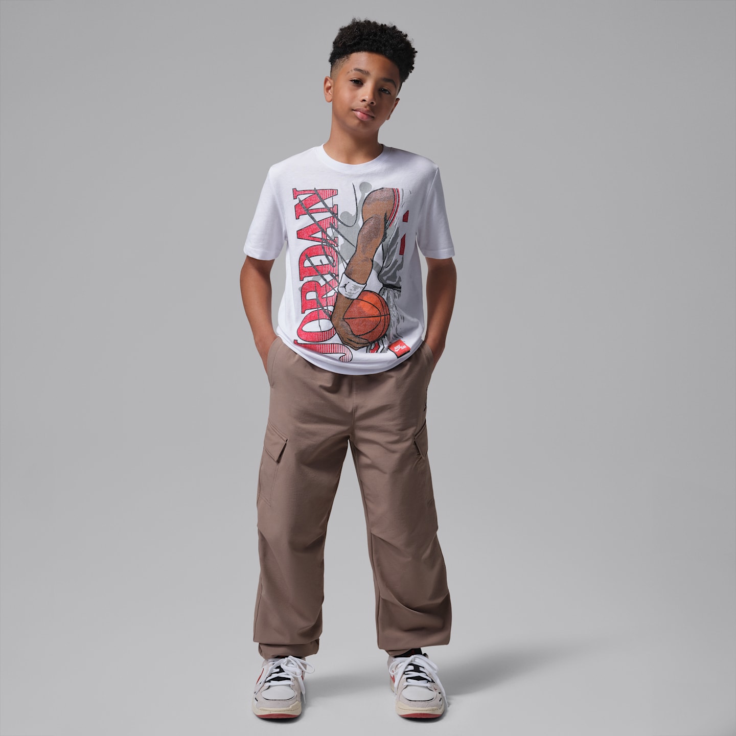 Детские футболки Jordan Big Kids' Jumpman Hip Rest T-Shirt — фото 6