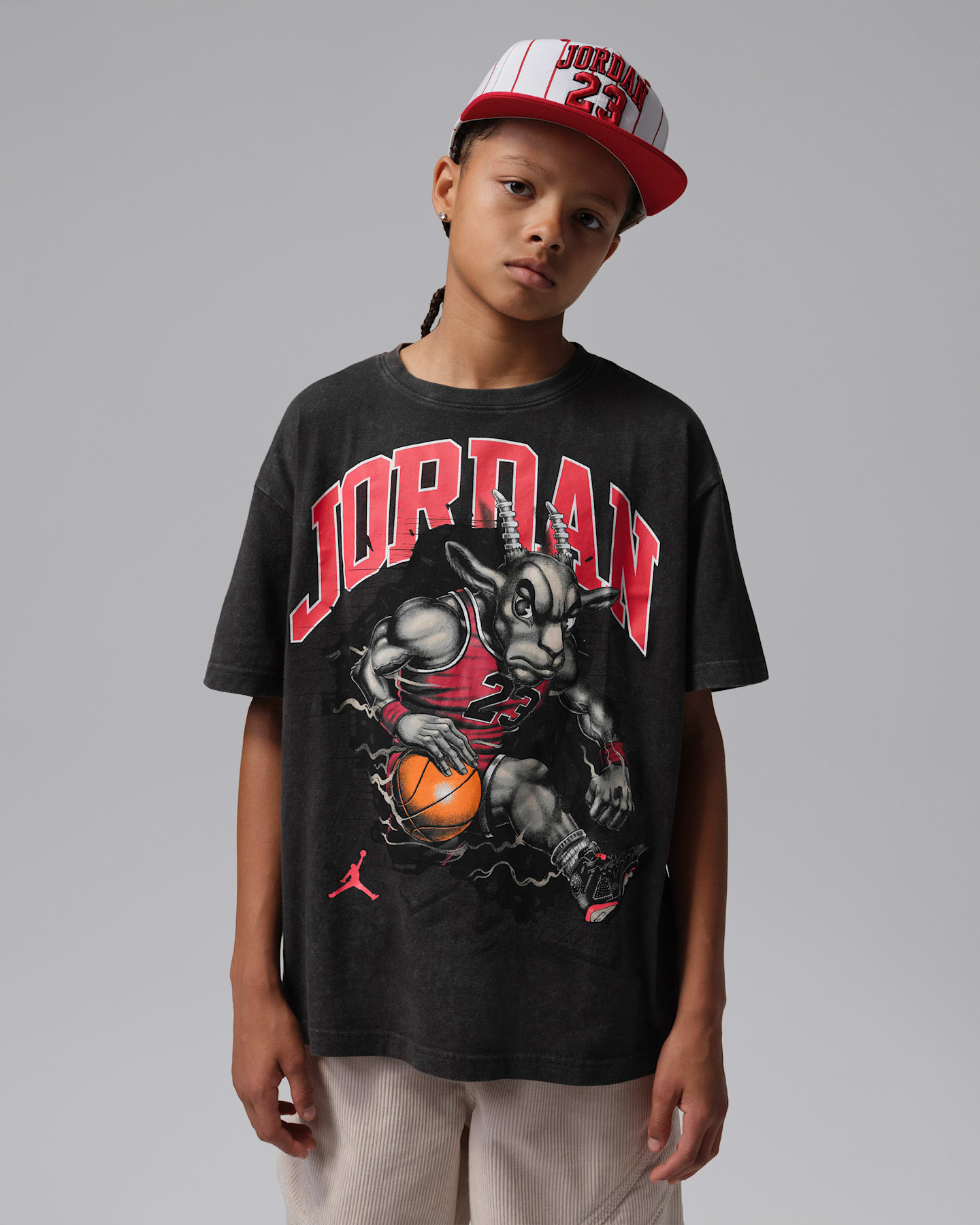Детские футболки Jordan Big Kids' The Goat T-Shirt — фото 6