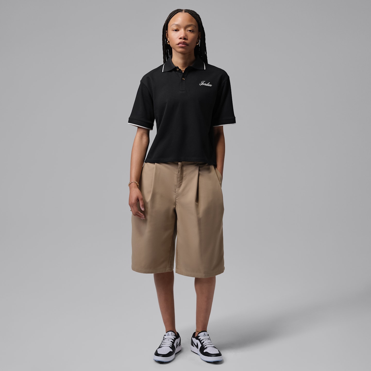 Женские топы Jordan Sport Women's Dri-FIT Short-Sleeve Polo — фото 5