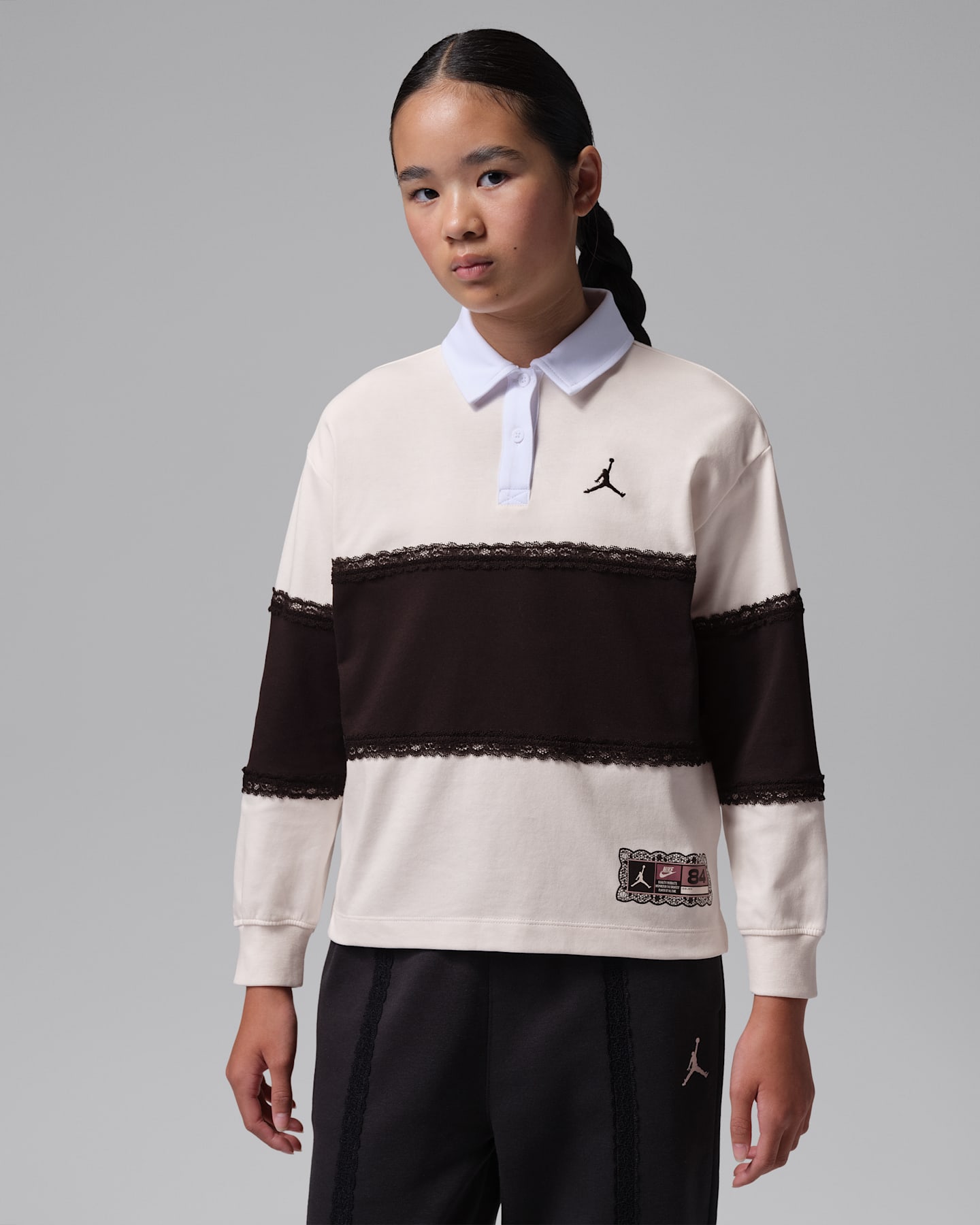 Детские кроссовки Jordan Big Kids' Dri-FIT Rugby Top — фото 7