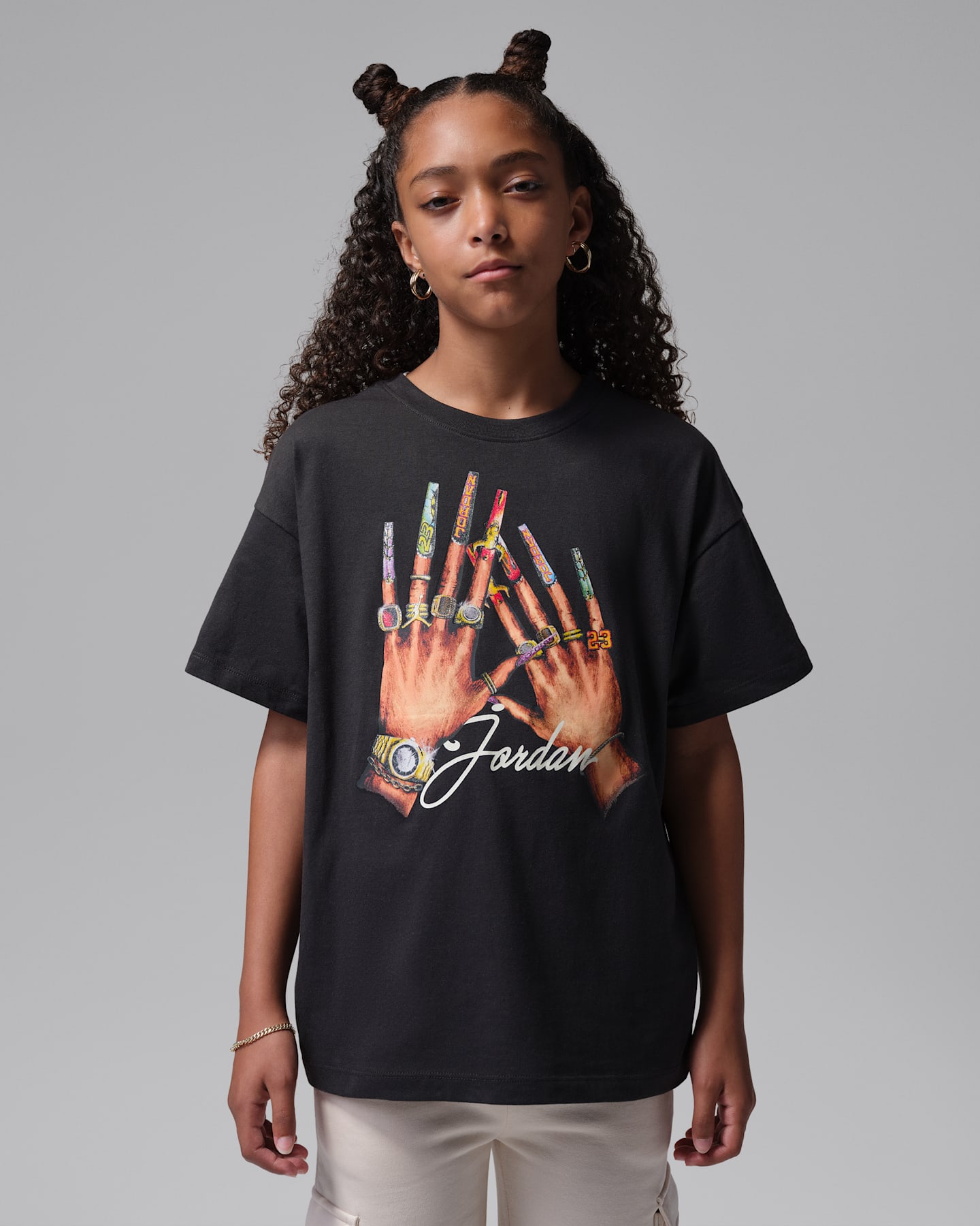 Детские футболки Jordan Big Kids' Nails T-Shirt — фото 7