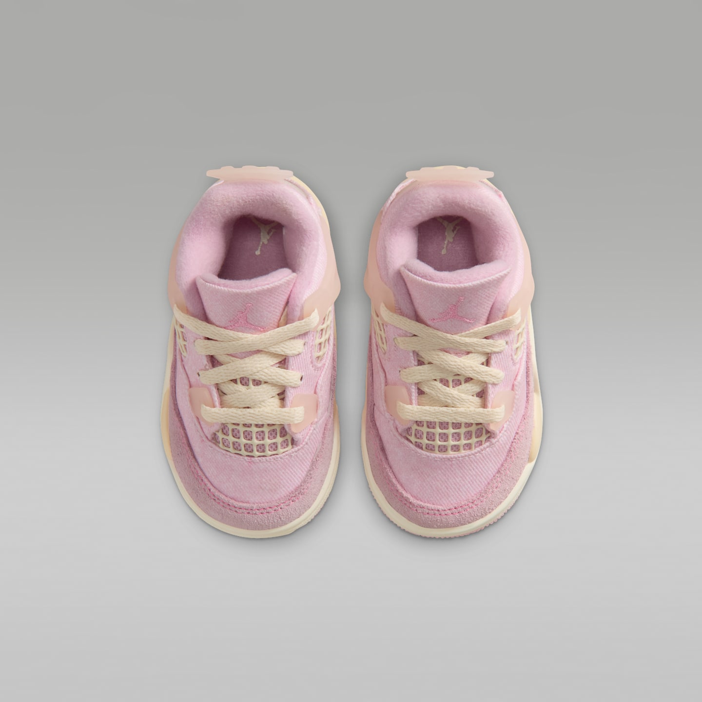 Детские кроссовки Jordan 4 Retro "Pearl Pink and Iced Carmine" Baby/Toddler Shoes — фото 4