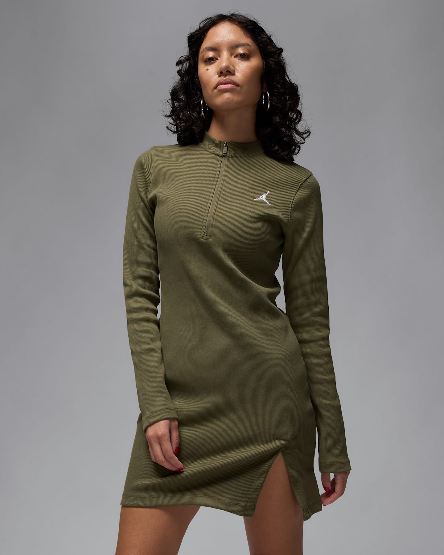 Женские платья Jordan Women's 1/2-Zip Long-Sleeve Knit Dress — фото 7
