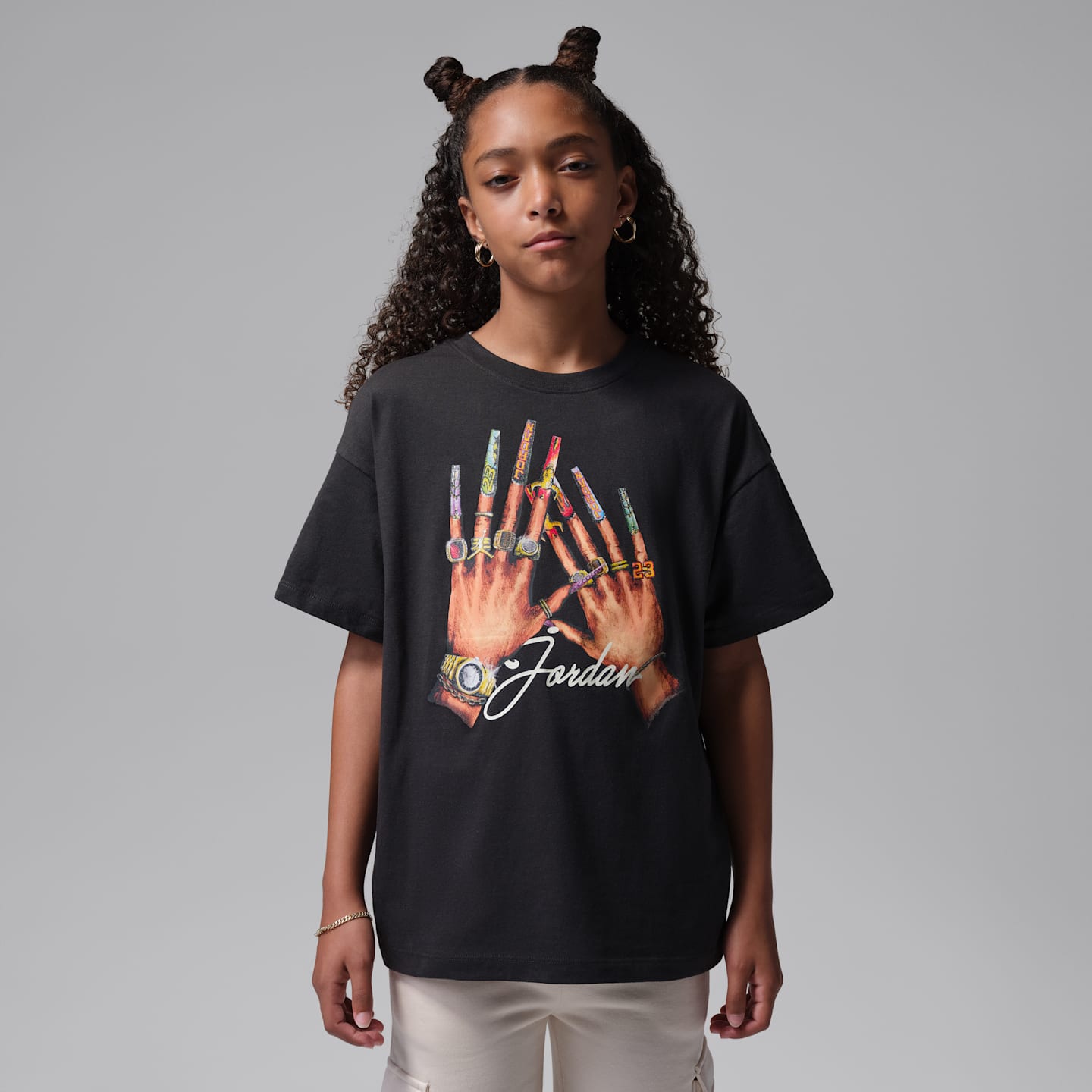 Детские футболки Jordan Big Kids' Nails T-Shirt — фото 1