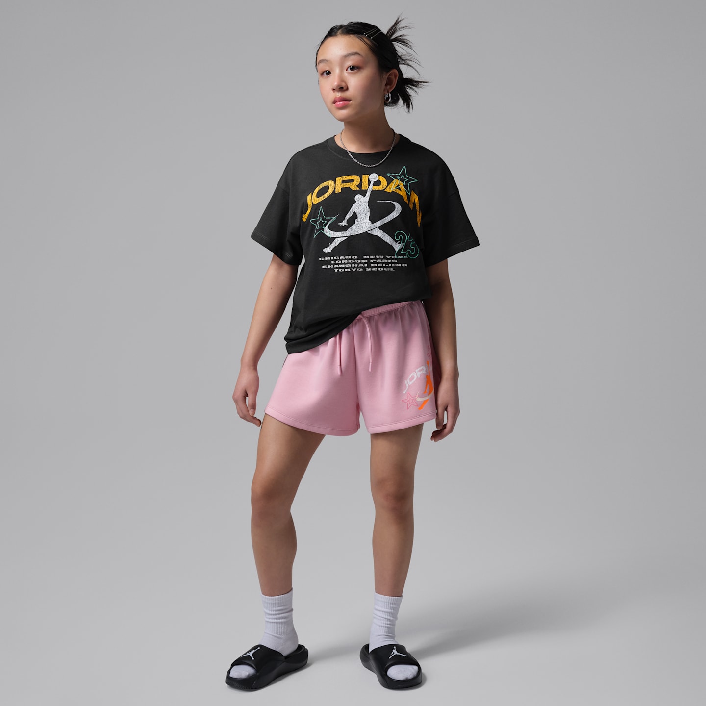 Детские шорты Jordan Big Kids' Brooklyn Festival Shorts — фото 5