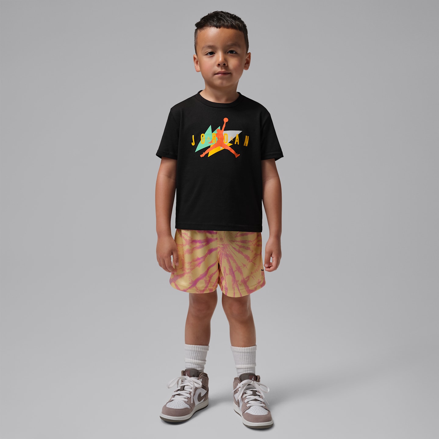 Детские шорты Jordan Toddler 2-Piece Festival Tie Dye Shorts Set — фото 1