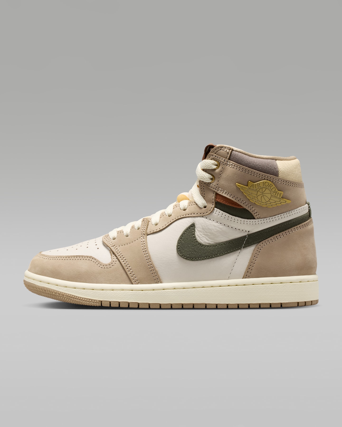 Женские кроссовки Jordan Air Jordan 1 High OG "Khaki" Women's Shoes — фото 12